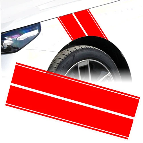 x xotic tech Fender Stripes Hash Marks KK Vinyl Decal Universal for Car Truck Sticker Racing Stripe 11