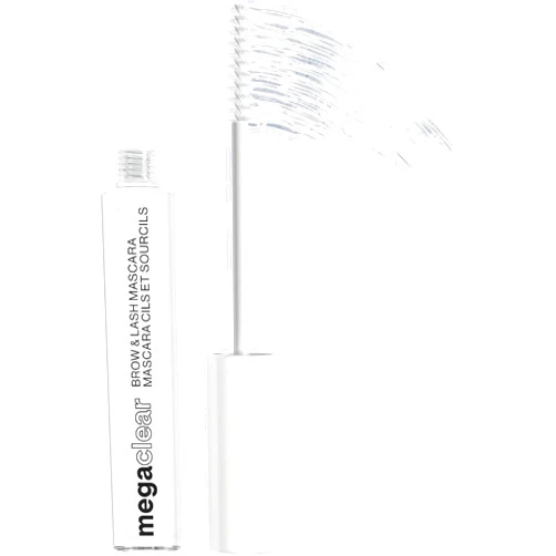 wet n wild Mega Clear Brow & Lash Mascara - Sculpts Brows, Defines Lashes, Conditioning with Soy Protein & ProVitamin B5, Primer & Top Coat, Cruelty-Free & Vegan - Clear