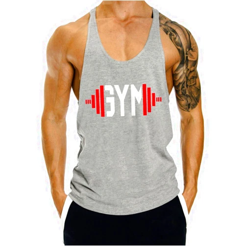 InleaderStyle Men's Gym Tank Tops Y Back Stringer Fitness Bodybuilding Muscle Workout Sleeveless T Shirt