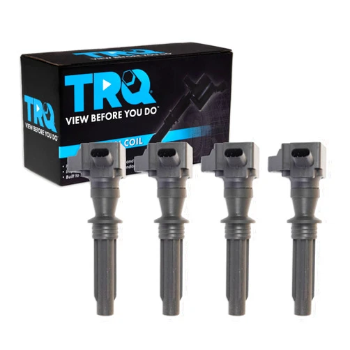 TRQ Ignition Coil Set Compatible with 2018-2021 Jaguar E-Pace 2017-2021 F-Pace F-Type 2018-2020 XE XF