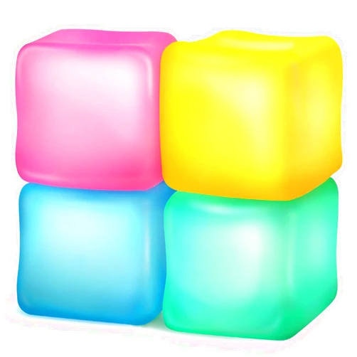 KLT Fidget Toys Stress Cube for Adults 4 Pack: Gel Filled Squishy Toys for Kids - High Density Squeeze Balls for Students Calming - Fidget Squishy Toys for Anxiety