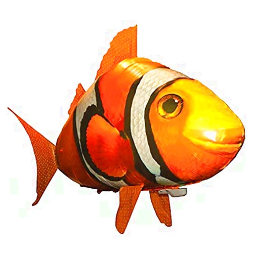 Generic Air Swimming Fish Animal Toy Remote Radio Blimp Inflatable Balloon Flying Shark (Orange)