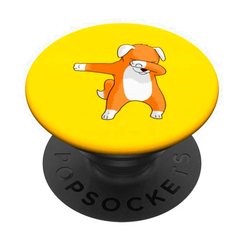 Teenager Tänzer Tänzerin Mädchen Junge Kleidung Dancers Funny Animals Dog Gift Fashion Orange PopSockets Standard PopGrip