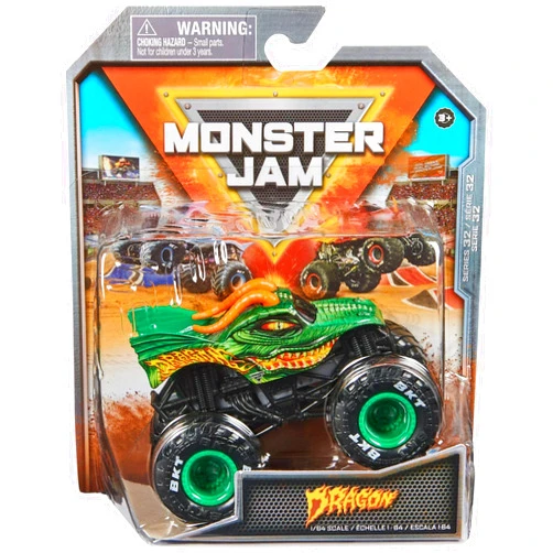 Monster Jam 2023 Spin Master 1:64 Diecast Truck Series 32 Legacy Trucks Dragon