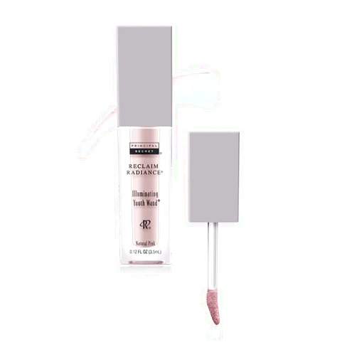 Principal Secret RECLAIM Radiance Illuminating Youth Wand Conceal & Highlight Natural-Looking Pink Tone Cream with Squalane, Vitamin B5, Argireline, Red Marine Algae 0.12 FL OZ