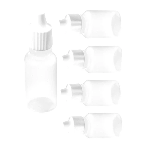 Dropper Bottles US 5pcs 30ml Empty Plastic Squeezable Eye Liquid Dropper Sample