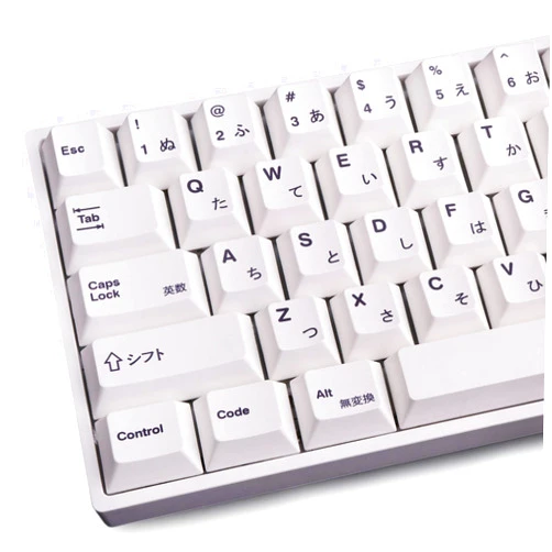 Gliging 135 Keys PBT Japanese Keycaps Cherry Profile DYE-Sub White Theme Minimalist Style Suitable for Mechanical Keyboard