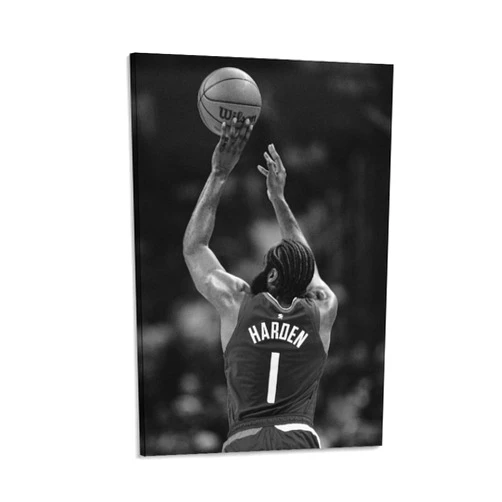 Generic James Harden Basketball Star Vintage Poster 2 Wall Art Decor Print Picture Paintings for Living Room Bedroom Decoration 08x12inch(20x30cm)