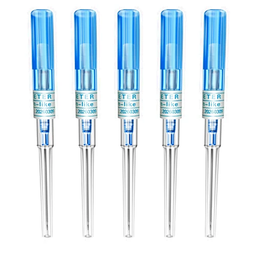 BoChang Catheter Needles - 5Pcs Piercing Needles 22 Gauge IV Catheter Needles Ear Nose Piercing Needles Stainless Steel Hollow Needles for Ear Nose Lip Tongue Belly Navel Nipple Cartilage Piercing Kit