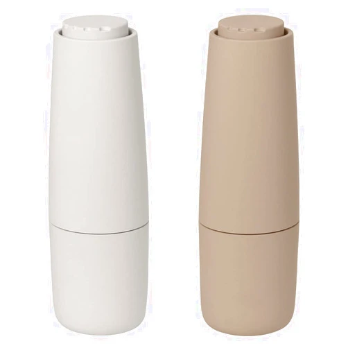 blomus SALPI Salt and Pepper Mill Set, Nomad (Tan) and Moonbeam (Beige)