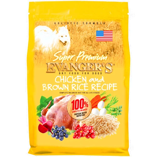 Evanger's Super Premium Chicken with Brown Rice Dry Dog Food