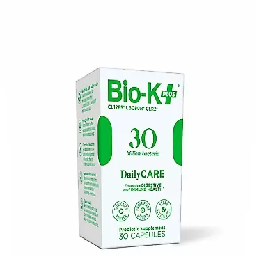 BIO-K PLUS Store Bio-K+ Probiotic Supplement Capsule for Women & Men. 30 Billion Bacteria at Expiry Date. Delayed Release Capsule, Vegan & Gluten Free. 30 Capsules/Box.
