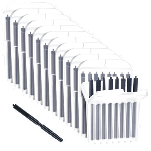 TrelaCo 96 Pcs Hearing Aid Ear Wax Guard Filter Cerumen Stop Cleaning Tool Accessories Hearing Aid Cleaning Kit with Carry Case Compatible with Phonak, Widex, Resound Wax Traps, 12 Packs