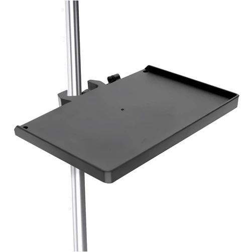 Ourbest Sound Card Clip On Tray, Microphone Stand Tray, Multi functional Live Streaming Pole mount shelf sheet music Stand Clamp percussion table karaoke mic stand accessories -S-8X6inch