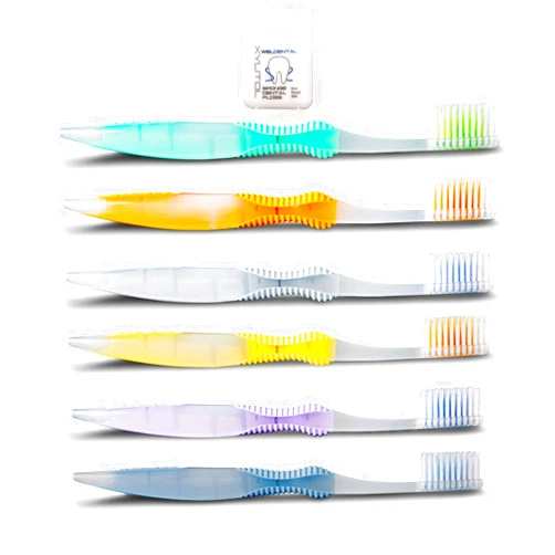 WELdental Sofresh Flossing Toothbrush 6 Variety Adult Soft Bundle with 1 Xylitol Dental Floss