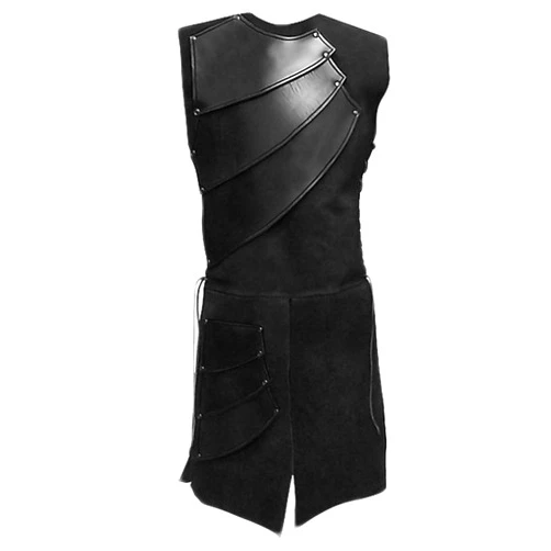 Pexlaxy Men's Medieval Sleeveless Waistcoats Costume Renaissance Victorian Waistcoats Vests