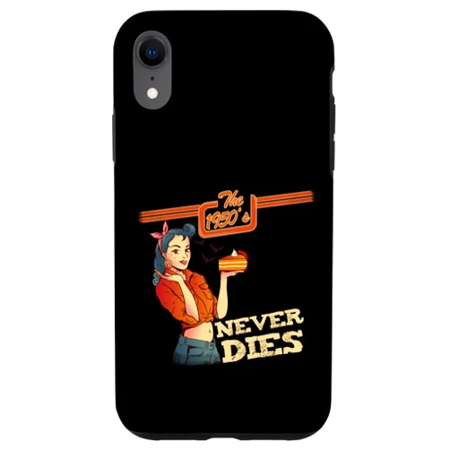 Vintage 1950's Fathers Day Mothers Day Apparel's iPhone XR Born In The 50's | 1950's Girl With A Cake Case