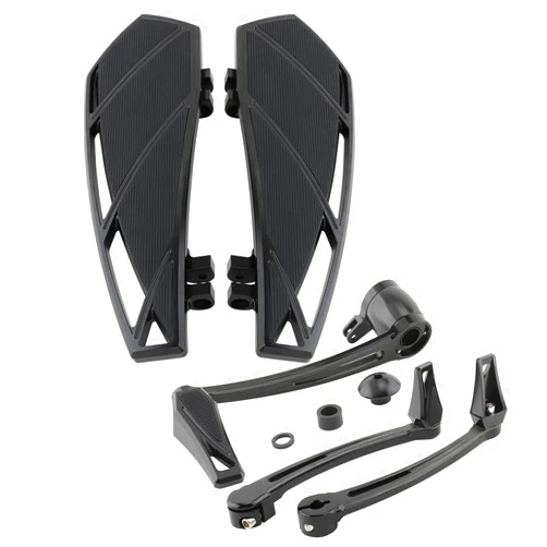 LENKDOU Motorcycle Floorboards Phantom Brake Arm Shift Levers Pegs for Harley Touring 2014-2023 Later Road King Electra Street Glide Tri
