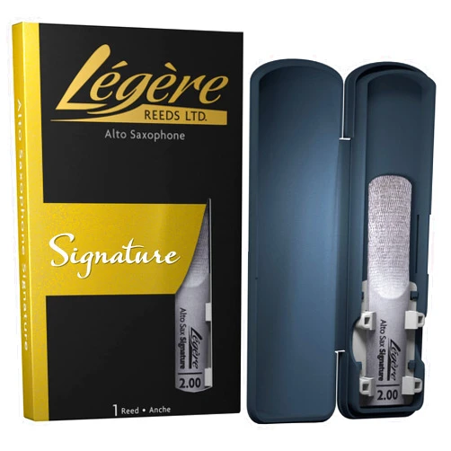 Legere Légère Reeds - Alto Saxophone Reed, Signature, Strength 2.00 (ASG2.00) - Premium Synthetic Woodwind Reed