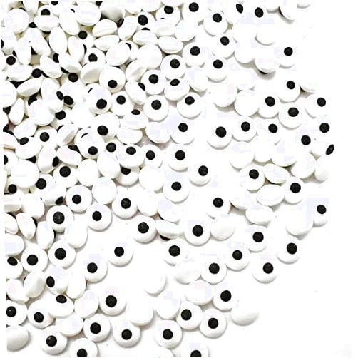 Sprinkle Me This Spooky Eye Toppers - Edible Baking Decorations - Funny White Googly Eyes for Cupcakes, Cakes, Cookies, Brownies - Halloween, Easter, and Edible Art Project Candy (12 Oz)