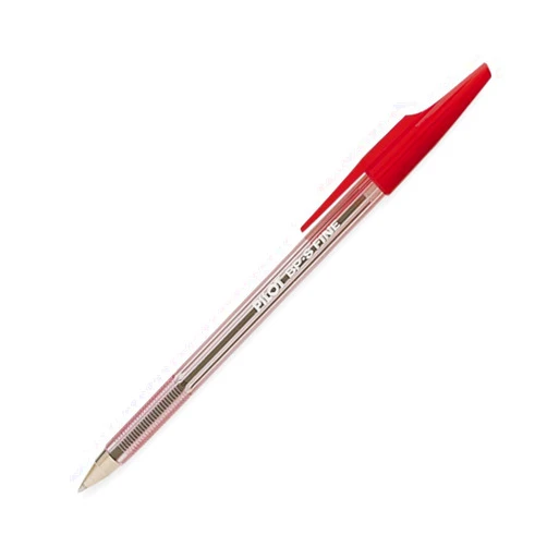 PILOT The Better Ball Point Pen Refillable Ballpoint Stick Pens, Fine Point, Red Ink, 12-Pack (37011)