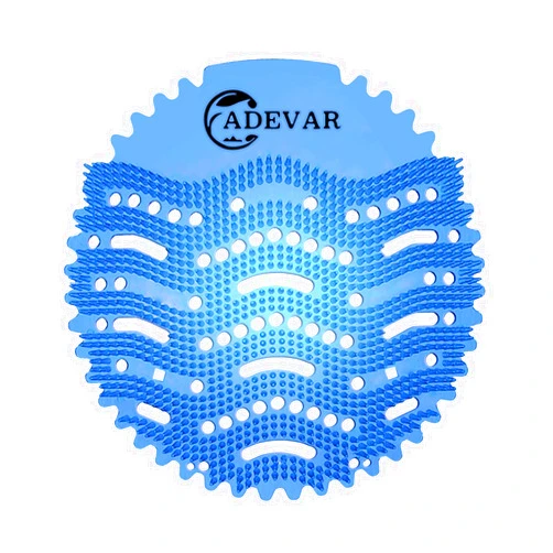 Adevar Urinal Screen Deodorizer,10 Pack Urinal Cakes Deodorizer Anti-Splash Bulk Fresh Urinal Mats Screens for Toilet Bathroom Restauran Office School Stadiums Mall Hotel(Blue Ocean)