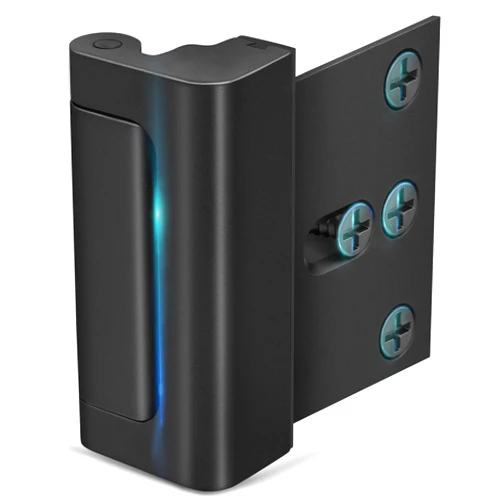 EverPlus Home Security Door Reinforcement Lock - Child Proof High Security Door Lock Front Door Locks for Kids Safety Withstand 800 lbs Top Door Latch Lock Flip Door Guardian for Inward Swinging Inside Door