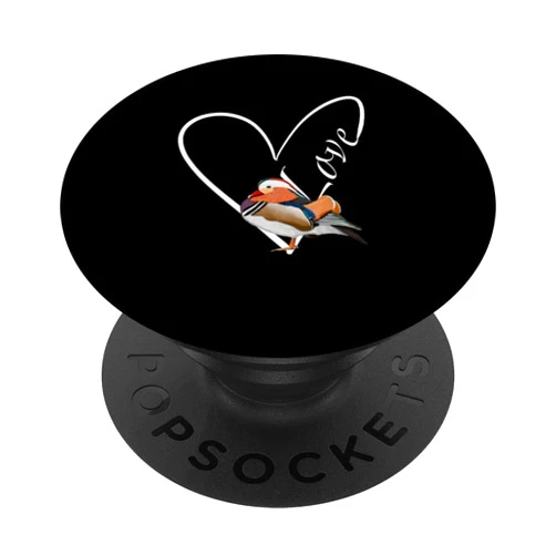 Jz.birds Mandarin Duck Bird Birdlover Birdwatcher Animal Biologist PopSockets Swappable PopGrip