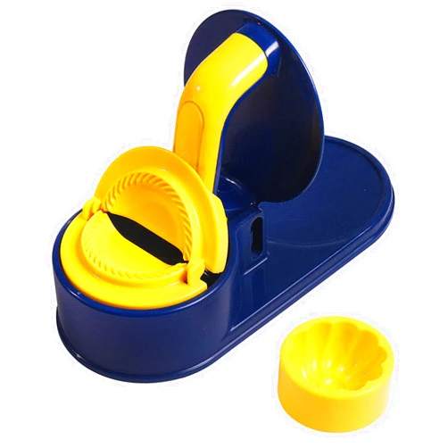 Worparsen Dumpling Maker Press 2-in-1 Empanada Skin Molds Dumpling Wrapper Making Mold Dough Cutter Kitchen Dumpling Making Tool Household Automatic Dumpling Maker for Dumpling Molds Skin Wrapper Mould Blue