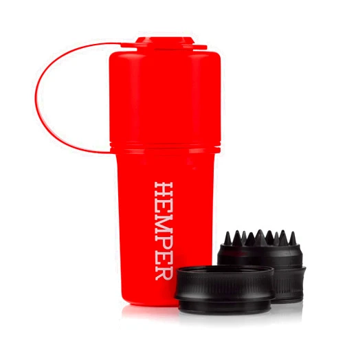 HEMPER Keeper 3-IN-1 Grinder + Storage System with Smell Proof Storage With Travel Ready Tether Strap | Lightweight