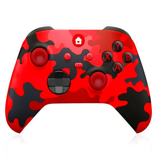 ADHJIE Xbox One Controller, 2.4GHz Wireless Controller for Xbox One/One X/S Xbox Series X/S/PC with 3.5mm Audio Headset Jack, Dual Vibration, Camo Red