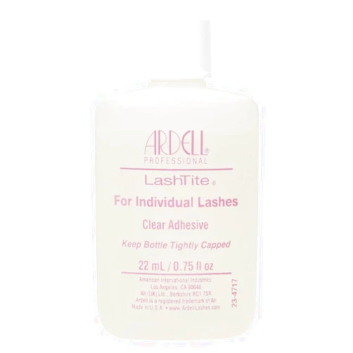 Ardell LashTite Lash Adhesive, Clear, Waterproof Lash Glue Long-Lasting, Strong Hold Eyelash Glue for Individual Lashes, 0.75 fl oz