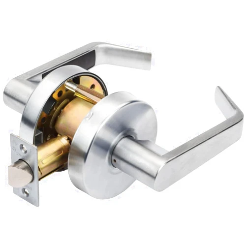 Dynasty Hardware AUG-30-26D Grade 2 Commercial Duty Passage Lever, ADA, Satin Chrome Finish