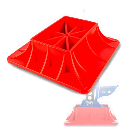 X-BULL Base for Hi Lift Jack Off-Road Base for Hi Lift Jack,Heavy Duty Off-Road Lifting,PP Pad to Alleviate Jack Hoisting Sinkage (Red)