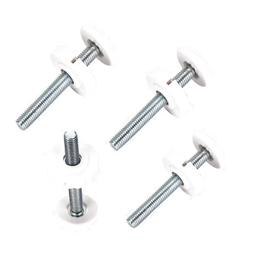 CALIDAKA M10 Baby Gate Adapter,4 Pack Baby Gate Threaded Spindle Rod, Replacement Hardware Parts Kit for Pets Gate,Stair Railing Safety Gate,Mounting Accessories Screws Rods Adapter Bolts