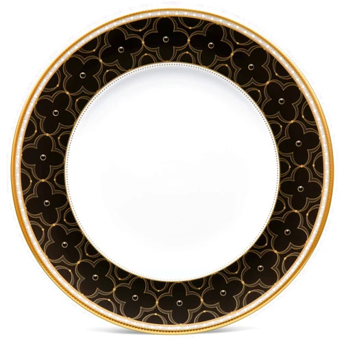 Noritake Trefolio Gold Accent/Luncheon Plate, 9 3/4