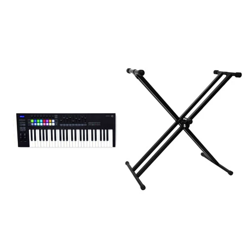 Novation Launchkey 49 [MK3] MIDI Keyboard Controller + ChromaCast CC-KSTAND Keyboard Stand