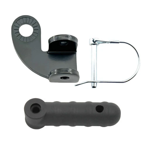 SUMERIANS TARTUF Bicycle Trailer Hitch Coupler Attachment and Flex Connector Kit for Burley Bike Trailers Compatible with Disc Brake and 12mm Thru Axle (Hitch and Connector for Round Tow bar)