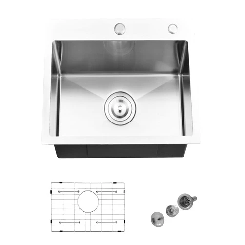 Jshozzy 18 inch Drop in Kitchen Bar Sink, 18
