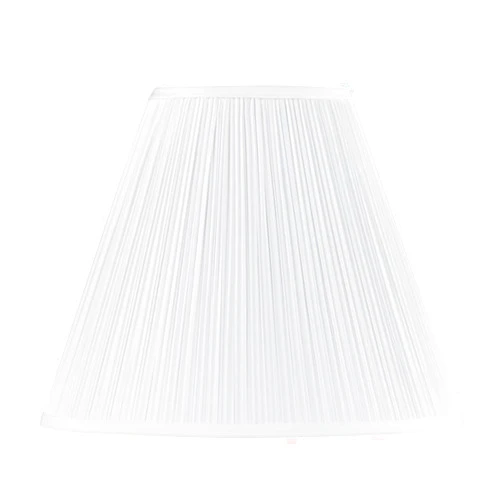 Aspen Creative Corporation Aspen Creative 33136, Mushroom Pleated Traditional Spider Lamp Shade, White, 7