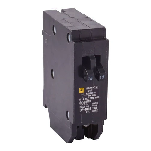 Schneider Electric Square D by Schneider Electric HOMT1515CP Homeline 2-15 Amp Single-Pole Tandem Circuit Breaker, No Size, No Color