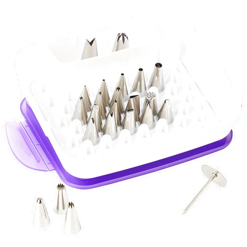 Wilton Piping Tips Set for Cake Decorating, 22-Piece