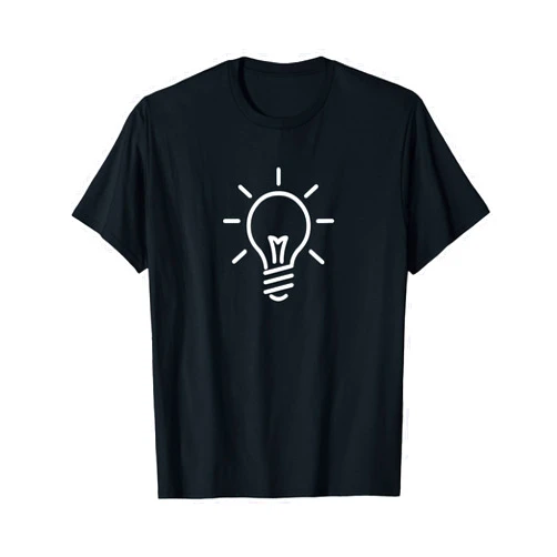 TRI STAR TEE SHIRTS LIGHT BULB TEE SHIRT BRIGHT IDEA T SHIRT T-Shirt