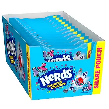 Nerds Gummy Clusters Candy, Very Berry, 3ounce (Pack of 12) Very Berry 12 Count (Pack of 1)