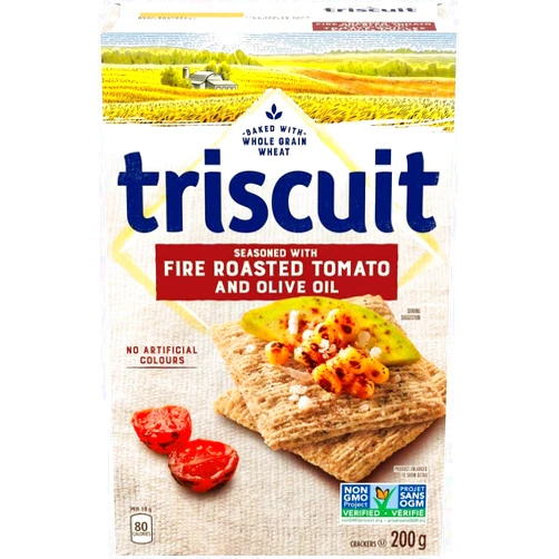 Generic Triscuit Fire Roasted Tomato & Olive Oil Crackers, 200g/7oz (Shipped from Canada)