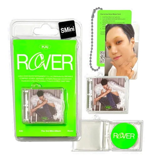 SMent EXO KAI - 3rd Mini Album [Rover] (SMini Ver. - Smart Album) Package + SMini Case + Music NFC CD + Photo Card + 2 Extra Photocards