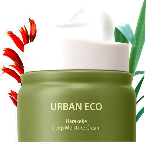 THESAEM Urban Eco Harakeke Deep Moisture Cream 1.69 oz. - Vegan Ultra Moisturizing and Nourishing Day & Night Moisturizer - Firming Healthy Looking Skin - Harakeke Root Extract and Ceramides