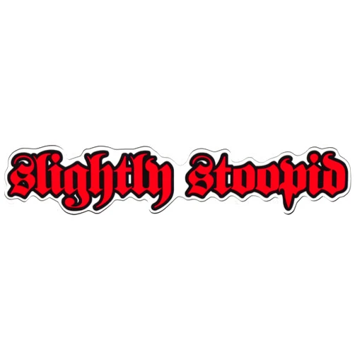 Square Deal Recordings & Supplies - Slightly Stoopid - Red and Black Logo - Cut Out Transparent Sticker