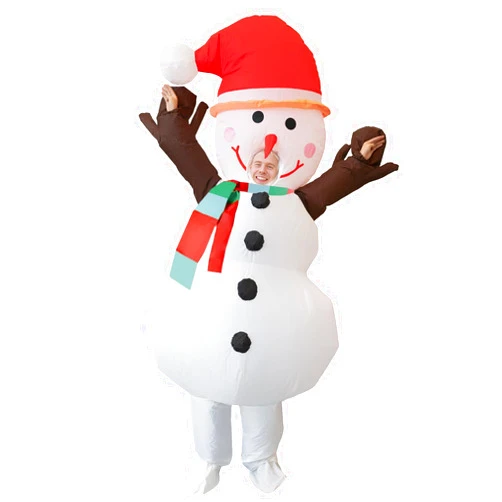 Yolent Inflatable Santa Christmas Costume Blow Up Santa Claus Funny Halloween Costume Suit Mens Costumes Adult Cosplay Outfit