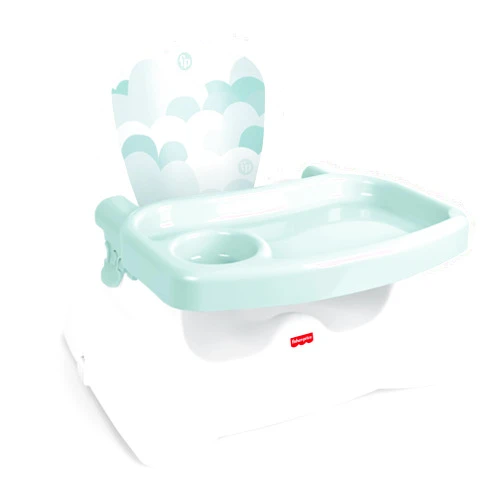 Fisher-Price™ Feeding Booster Seat for Toddlers, Adjustable Tray, Portable High Chair with Safety Straps, Folds for Travel, Ages 1+